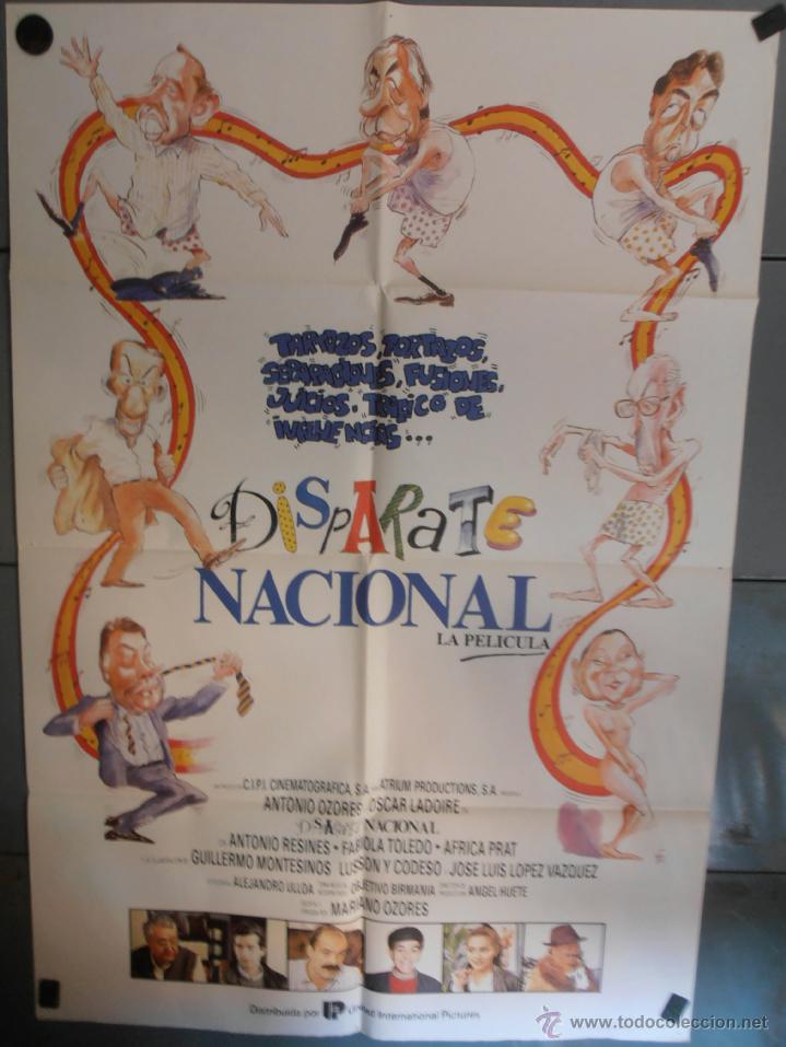Kino: DISPARATE NACIONAL, CARTEL DE CINE ORIGINAL 70x100 APROX (1323)