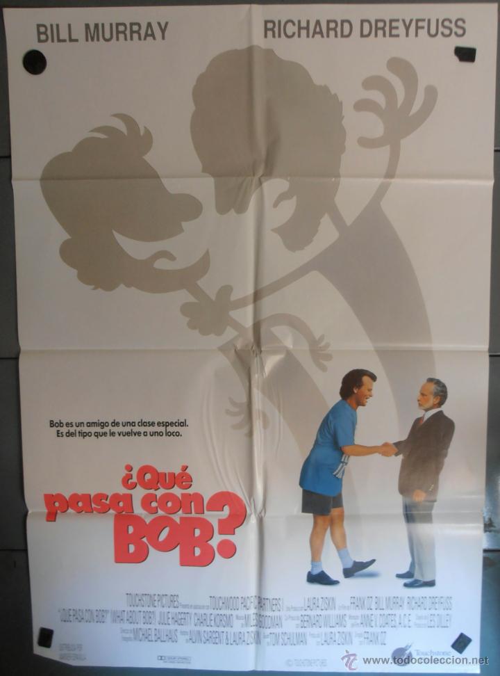Kino: &iquest;QU&Eacute; PASA CON BOB?,BILL MURRAY,RICHARD DREYFUSS CARTEL DE CINE ORIGINAL 70x100 APROX (1813)