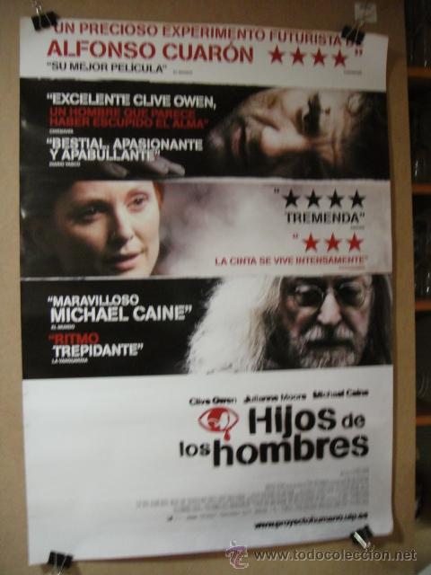 Cinema: hijos de los hombres - cartel de cine 70 x 100 aprox - sin dobleces