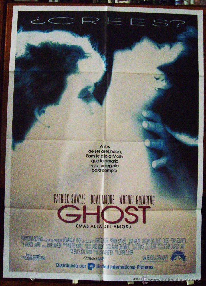 Cine: GHOST, con Patrick Swayze.. POSTER. - Foto 1