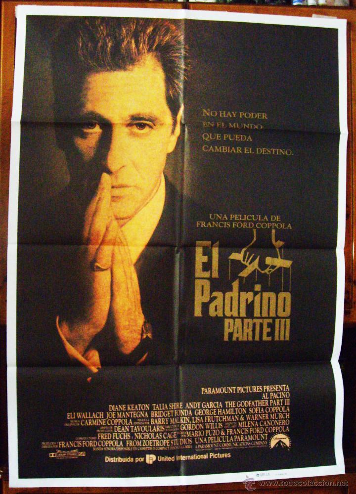 Cine: EL PADRINO III, con Al Pacino. POSTER.