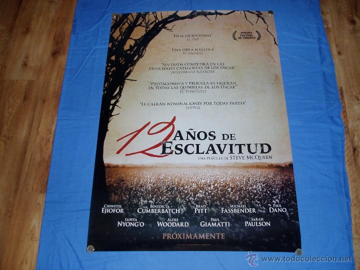 Cinema: 12 A&Ntilde;OS DE ESCLAVITUD. POSTER O CARTEL DE CINE ORIGINAL. NUEVO. MAGNIFICO ESTADO.