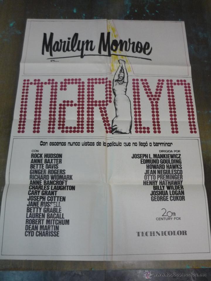 Cin&eacute;ma: Rar&iacute;simo cartel de la pel&iacute;cula Marilyn,