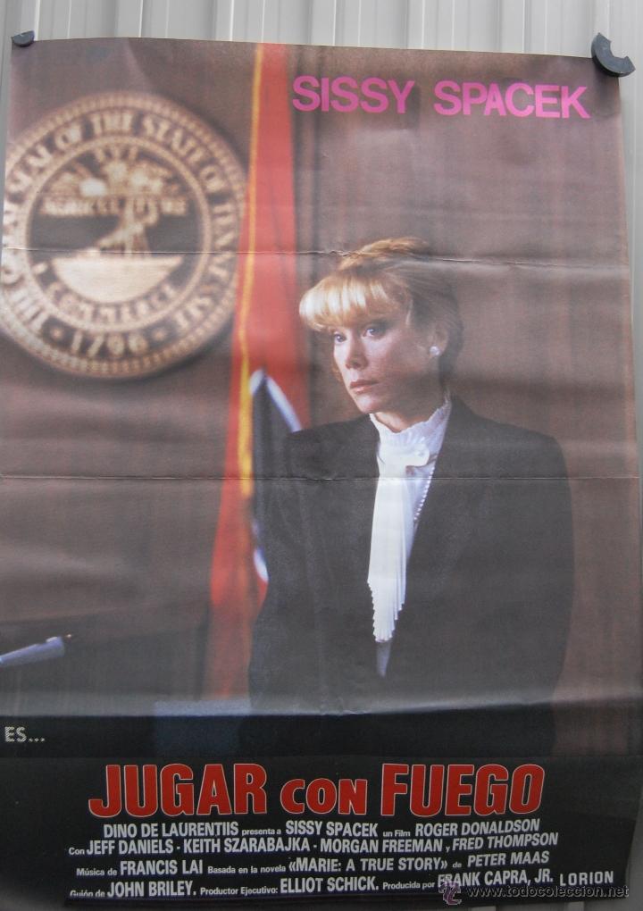 Kino: CARTEL DE CINE JUGAR CON FUEGO // ORIGINAL TAMA&Ntilde;O 70X100