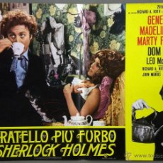 Cine: QJ93 EL HERMANO MAS LISTO DE SHERLOCK HOLMES GENE WILDER SET 8 POSTERS ORIGINALES ITALIANOS 47X68