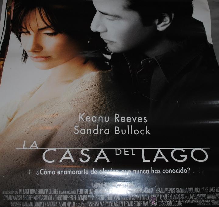 Kino: CARTEL DE CINE ORIGINAL DE LA PEL&Iacute;CULA LA CASA DEL LAGO, SANDRA BULLOCK, KEANU REEVES, 70 POR 100CM