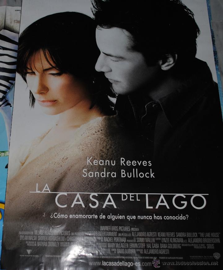 Cinema: CARTEL DE CINE ORIGINAL DE LA PEL&Iacute;CULA LA CASA DEL LAGO, SANDRA BULLOCK, KEANU REEVES, 70X100CM