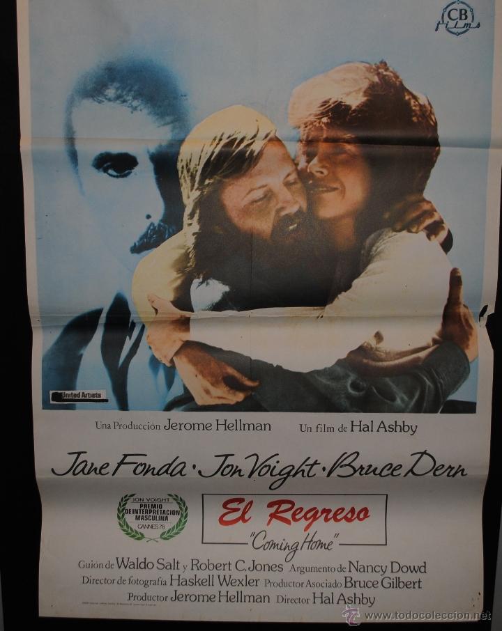 Cine: CARTEL DE CINE ORIGINAL DE LA PEL&Iacute;CULA EL REGRESO, 1981, 70 POR 100CM