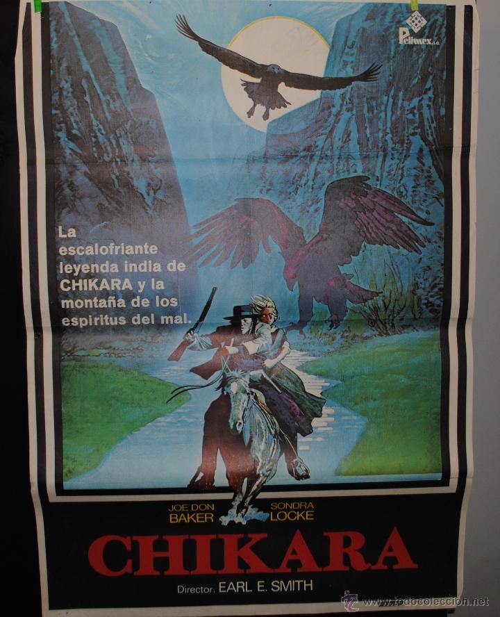 Kino: CARTEL DE CINE ORIGINAL DE LA PEL&Iacute;CULA CHIKARA, LEYENDA INDIA, 70 POR 100CM
