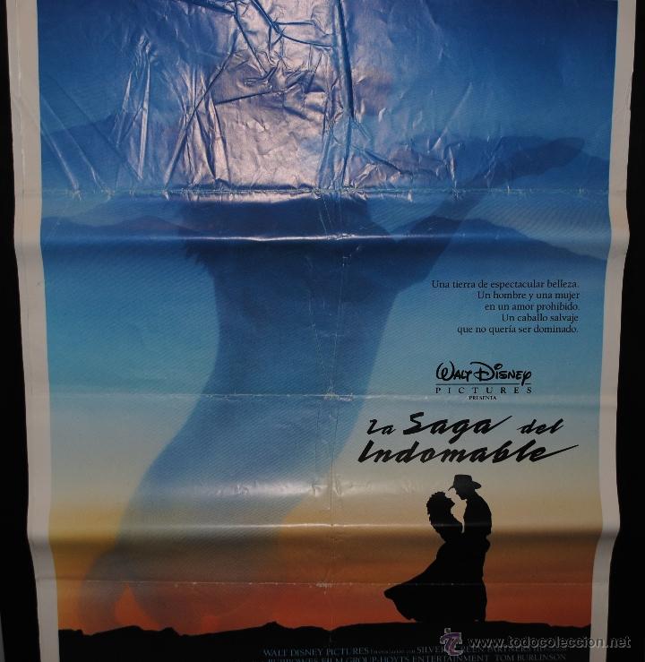 Cin&eacute;ma: CARTEL DE CINE ORIGINAL DE LA PEL&Iacute;CULA LA SAGA DEL INDOMABLE, 70 POR 100CM