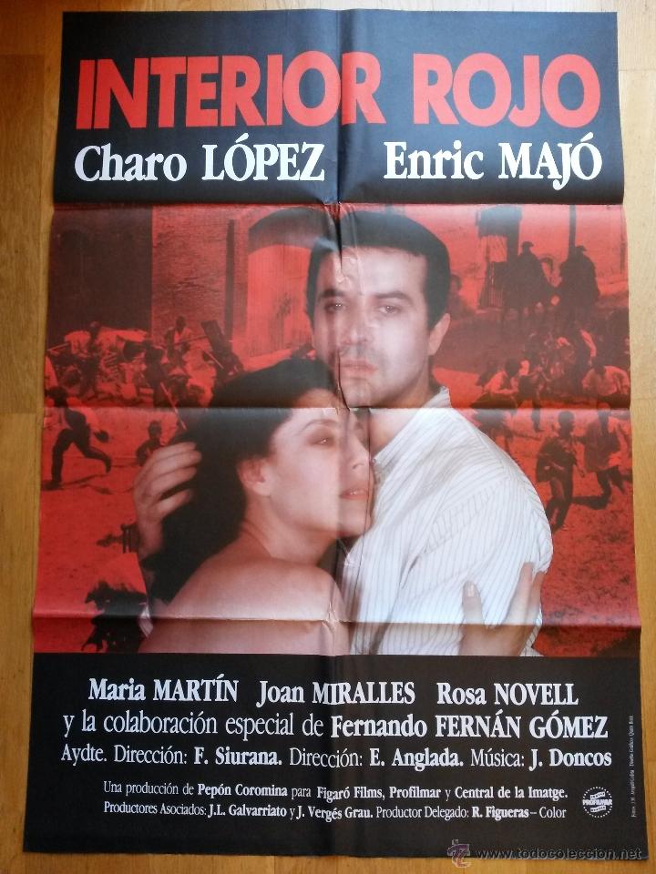 Cinema: Poster 70 x 100 cms de la pelicula, interior rojo