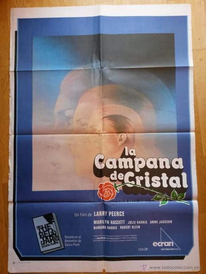 Cine: Poster 70 x 100 cms de la pelicula, la capesina de cristal 1980