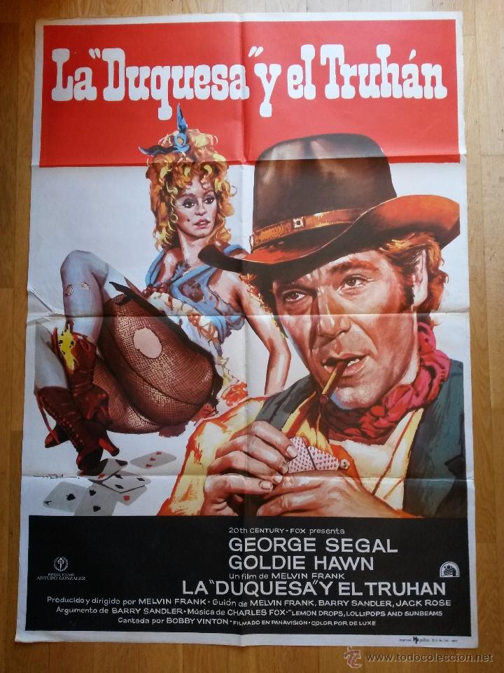 Cinema: Poster 70 x 100 cms de la pelicula, la duquesa y el truhan 1977