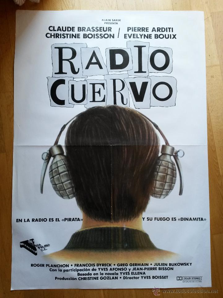 Cine: Cartel, poster de cine 70 x 100 cms. radio cuervo