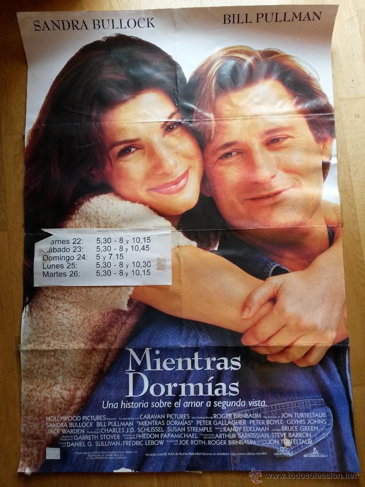 Cine: Cartel, poster de cine 70 x 100 cms. mientras dormia