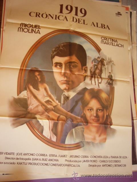 Cine: CARTEL DE CINE- MOVIE POSTER. 1919 CRONICA DEL ALBA