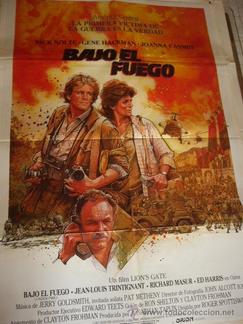Kino: CARTEL DE CINE- MOVIE POSTER. BAJO EL FUEGO