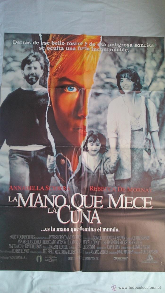 Cine: P&Oacute;STER ORIGINAL  LA MANO QUE MECE LA CUNA... - Foto 1