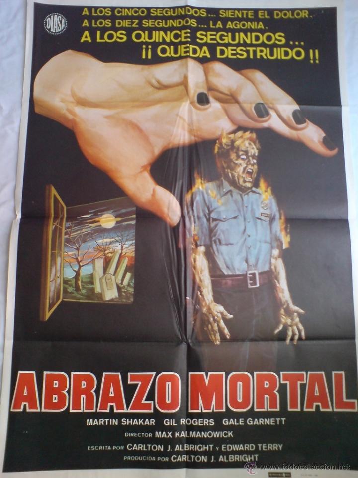 Cine: P&Oacute;STER ORIGINAL ABRAZO MORTAL - Foto 1