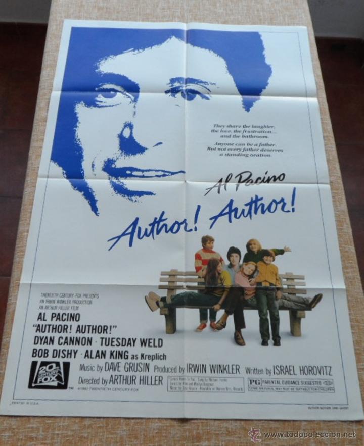 Cine: Author Author! (&iexcl;Autor Autor!) P&oacute;ster original de la pel&iacute;cula, 1982, Doblado, Al Pacino