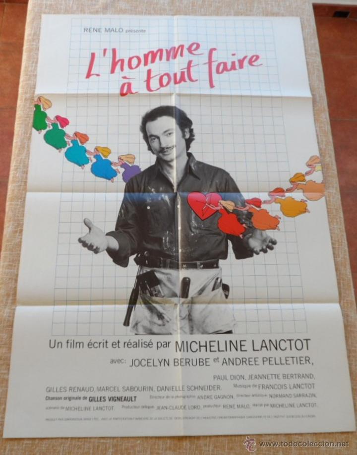 Cinema: L&acute;homme a tout faire (Roustabout) P&oacute;ster original de la pel&iacute;cula, Franc&eacute;s, 1980, Doblado, Rene Malo