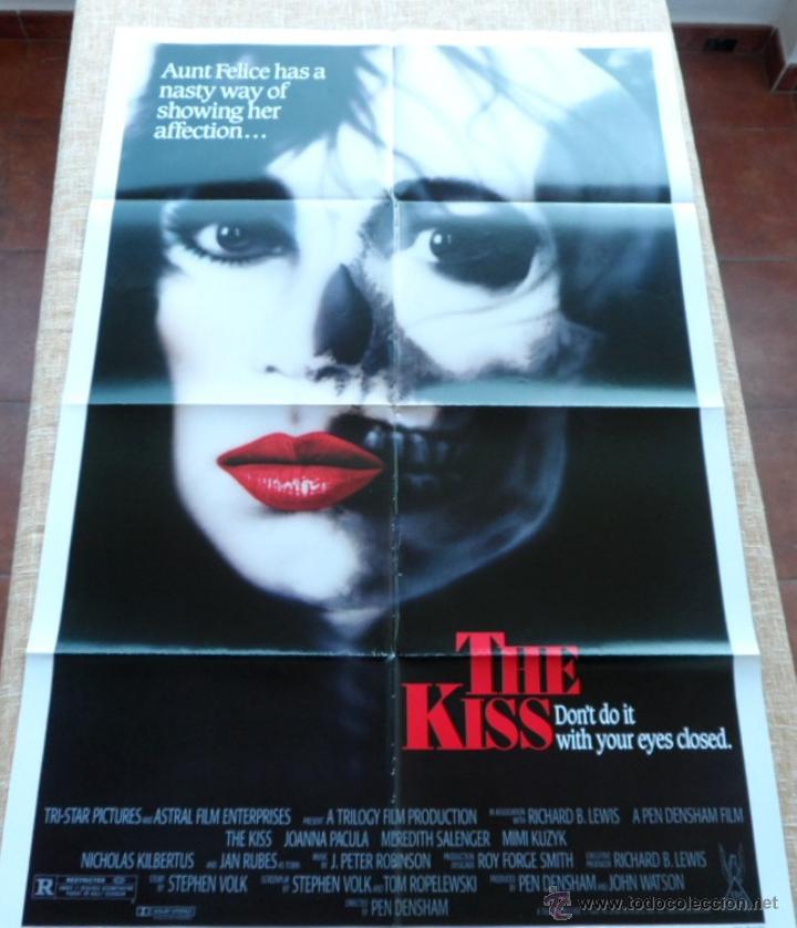 Cine: The Kiss (El Beso) P&oacute;ster original de la pel&iacute;cula, Doblado, 1988, Joanna Pacula, Mimi Kuzyk, U.S.A.