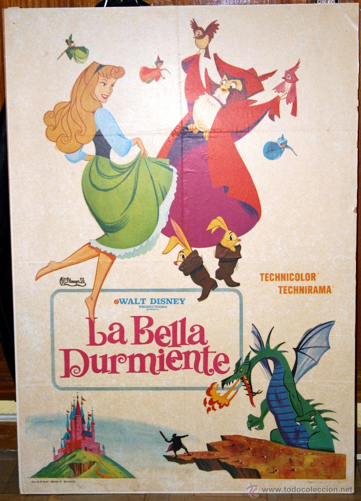 Cartel Original Walt Disney La Bella Durmie Sold Through Direct Sale