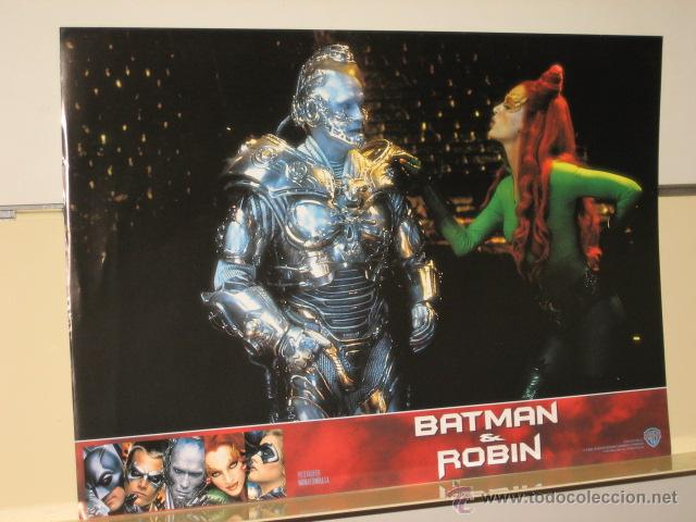 Cine: CARTEL FOTOGRAMA DE BATMAN & ROBIN - TAMA&Ntilde;O 34 x 24 CM.