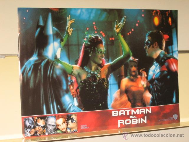 Cine: CARTEL FOTOGRAMA DE BATMAN & ROBIN - TAMA&Ntilde;O 34 x 24 CM.