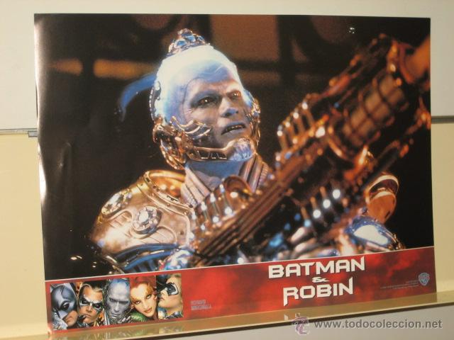 Cine: CARTEL FOTOGRAMA DE BATMAN & ROBIN - TAMA&Ntilde;O 34 x 24 CM.