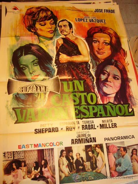 Cine: CARTEL DE CINE- MOVIE POSTER. UN CASTO VARON ESPA&Ntilde;OL