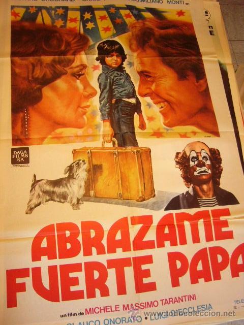 Cine: CARTEL DE CINE- MOVIE POSTER. ABRAZAME FUERTE PAPA