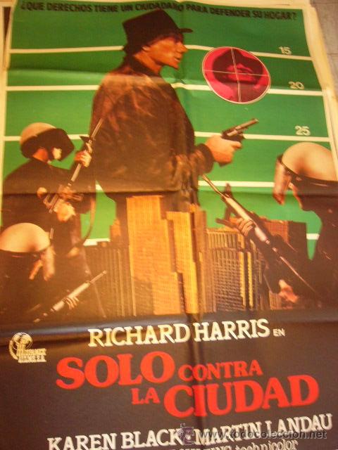 Cine: CARTEL DE CINE- MOVIE POSTER. SOLO CONTRA LA CIUDAD