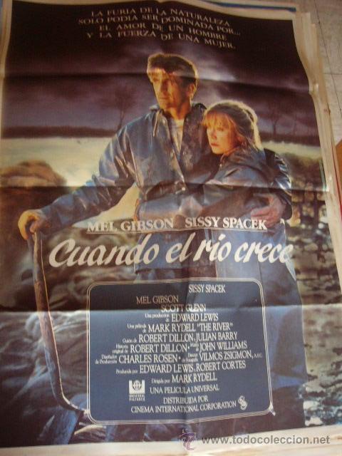 Cine: CARTEL DE CINE- MOVIE POSTER. CUANDO EL RIO CRECE