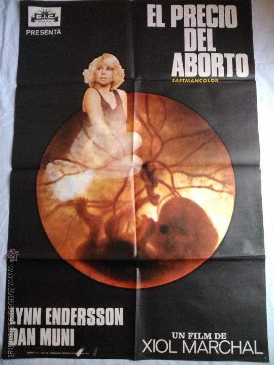 Cine: P&Oacute;STER ORIGINAL EL PRECIO DEL ABORTO - Foto 1