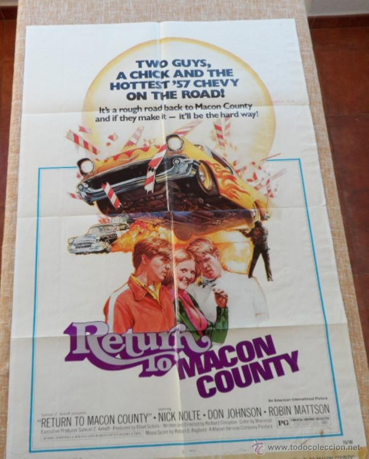 Kino: Return to Macon County (Volver al condado de Macon) P&oacute;ster original de la pel&iacute;cula, Doblado, 1975