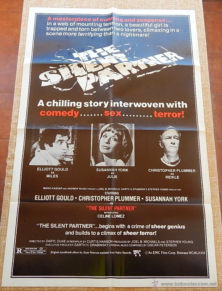 Cinema: Silent Partner (Testigo silencioso) P&oacute;ster original de la pel&iacute;cula, Doblado, U.S.A., a&ntilde;o 1979