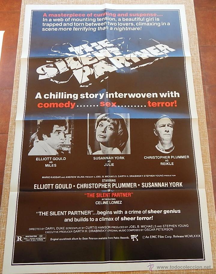 Kino: Testigo silencioso (Silent Partner) P&oacute;ster original de la pel&iacute;cula, Doblado, Hecho en USA, a&ntilde;o 1979