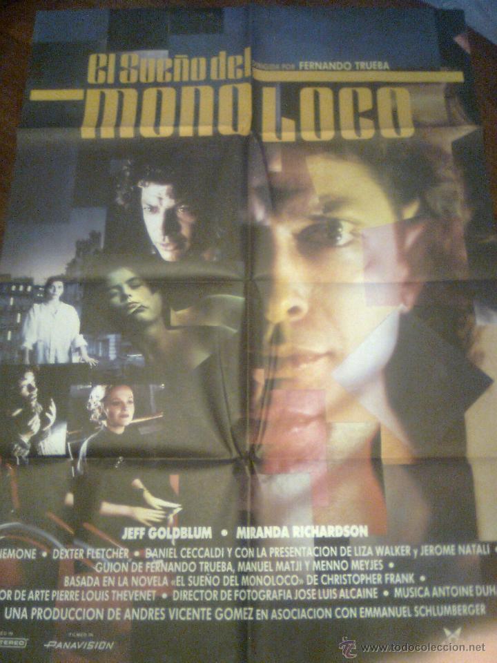 Kino: 1990 - El sue&ntilde;o del mono loco (Fernando trueba)  - poster original del estreno 70 por 100 cms -