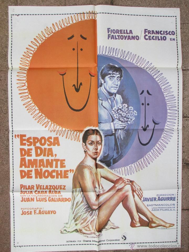 Cinema: CARTEL CINE, ESPOSA DE DIA, AMANTE DE NOCHE, FIORELLA FALTOYANO, FRANCISCO CECILIO, C127