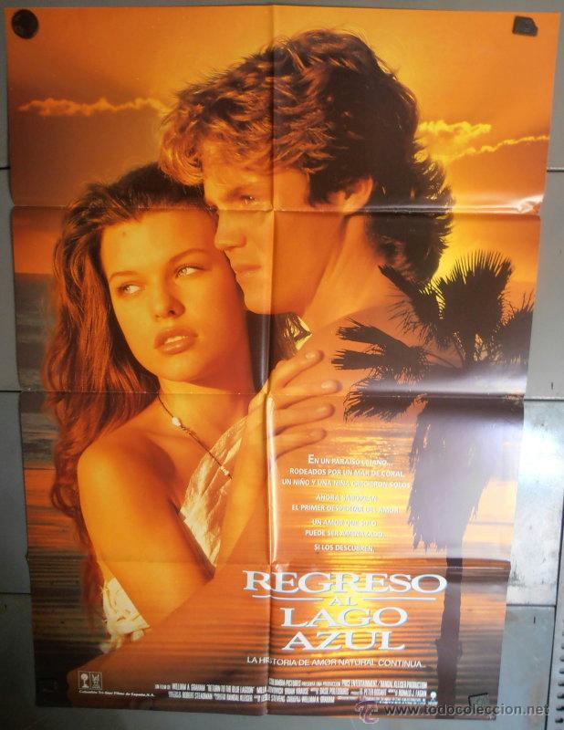 Kino: REGRESO AL LAGO AZUL, CARTEL DE CINE ORIGINAL 70x100 APROX (1980)