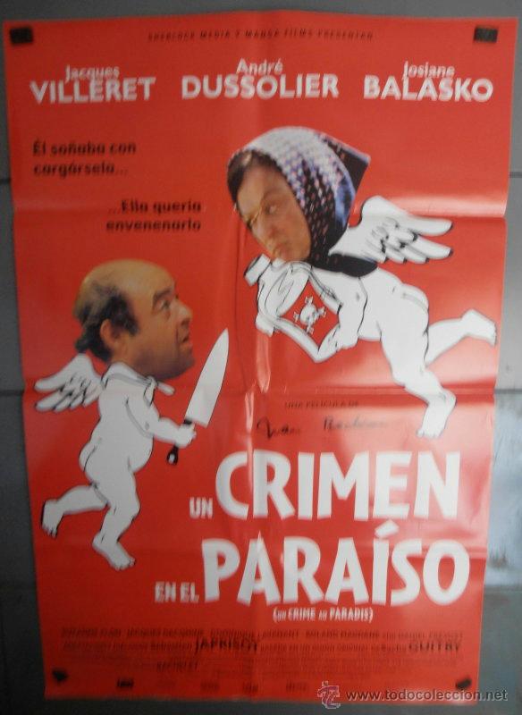 Kino: UN CRIMEN EN EL PARAISO, CARTEL DE CINE ORIGINAL 70x100 APROX (2158)