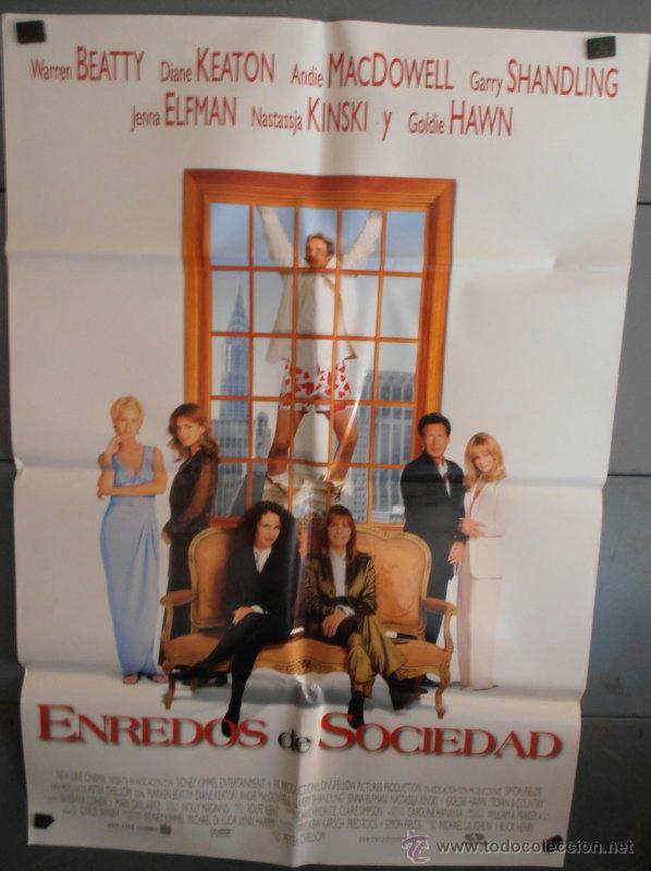 Kino: ENREDOS DE SOCIEDAD, CARTEL DE CINE ORIGINAL 70x100 APROX (2342)