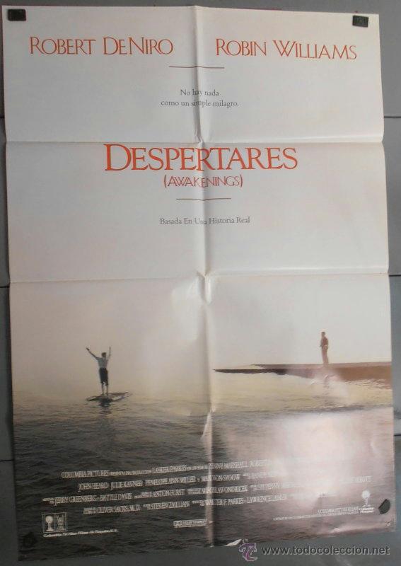 Cine: DESPERTARES,ROBERT DE NIRO, ROBERT WILLIAMS CARTEL DE CINE ORIGINAL 70x100 APROX (2418)