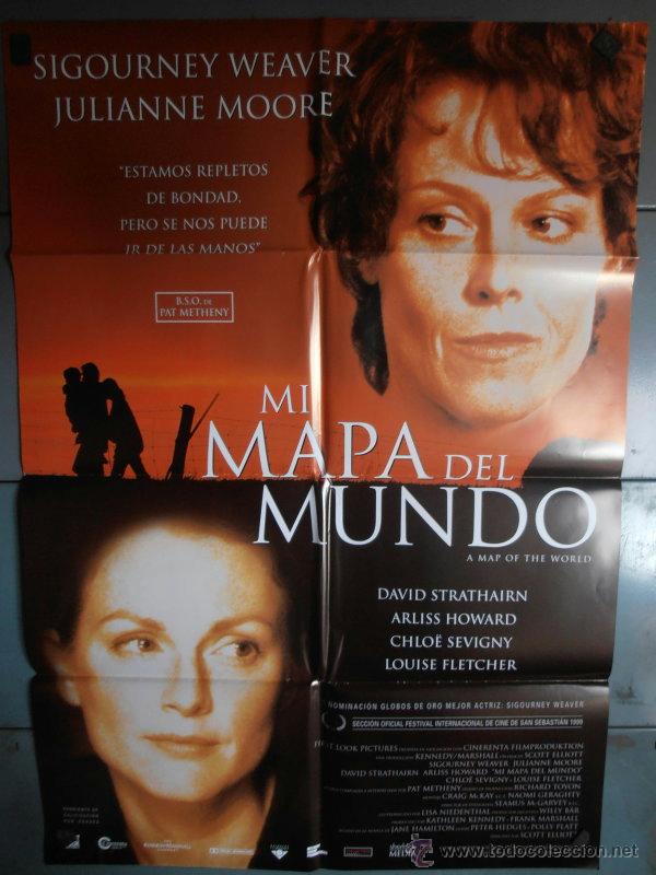 Cine: MI MAPA DEL MUNDO,SIGOURNEY WEAVER CARTEL DE CINE ORIGINAL 70x100 APROX (2491)