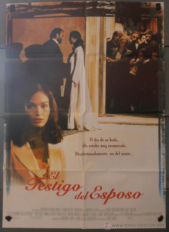 Cine: EL TESTIGO DEL ESPOSO,INES SASTRE CARTEL DE CINE ORIGINAL 70x100 APROX (2762)