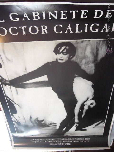 Cinema: CARTEL DE CINE- MOVIE POSTER. EL GABINETE DEL DOCTOR CALIGARI