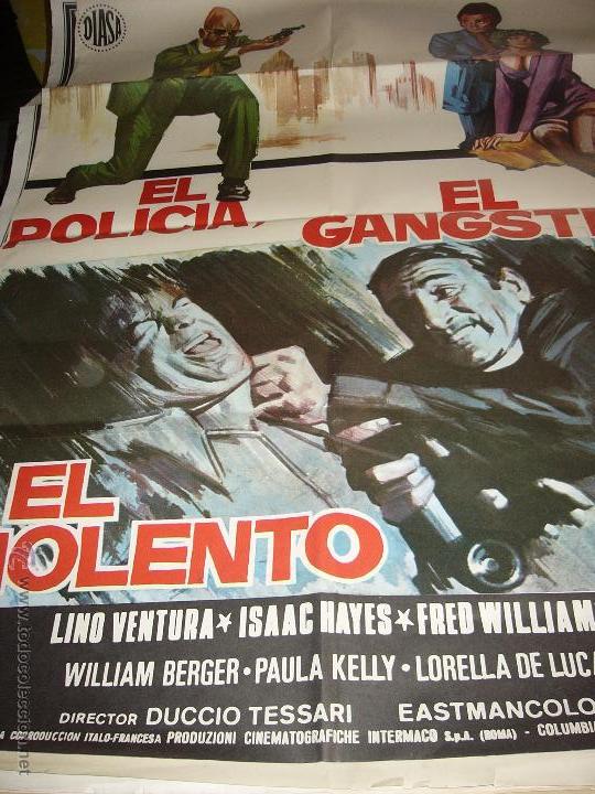 Cine: CARTEL DE CINE- MOVIE POSTER. EL POLICIA EL GANSTER Y EL VIOLENTO