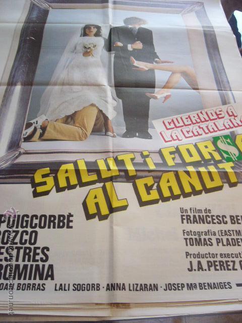 Cine: CARTEL DE CINE- MOVIE POSTER. SALUT I FORCA AL CANUT
