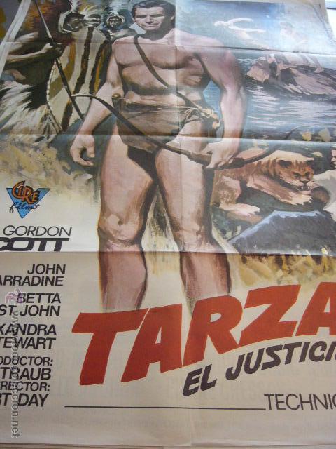 Cine: CARTEL DE CINE- MOVIE POSTER. TARZAN EL JUSTICIERO